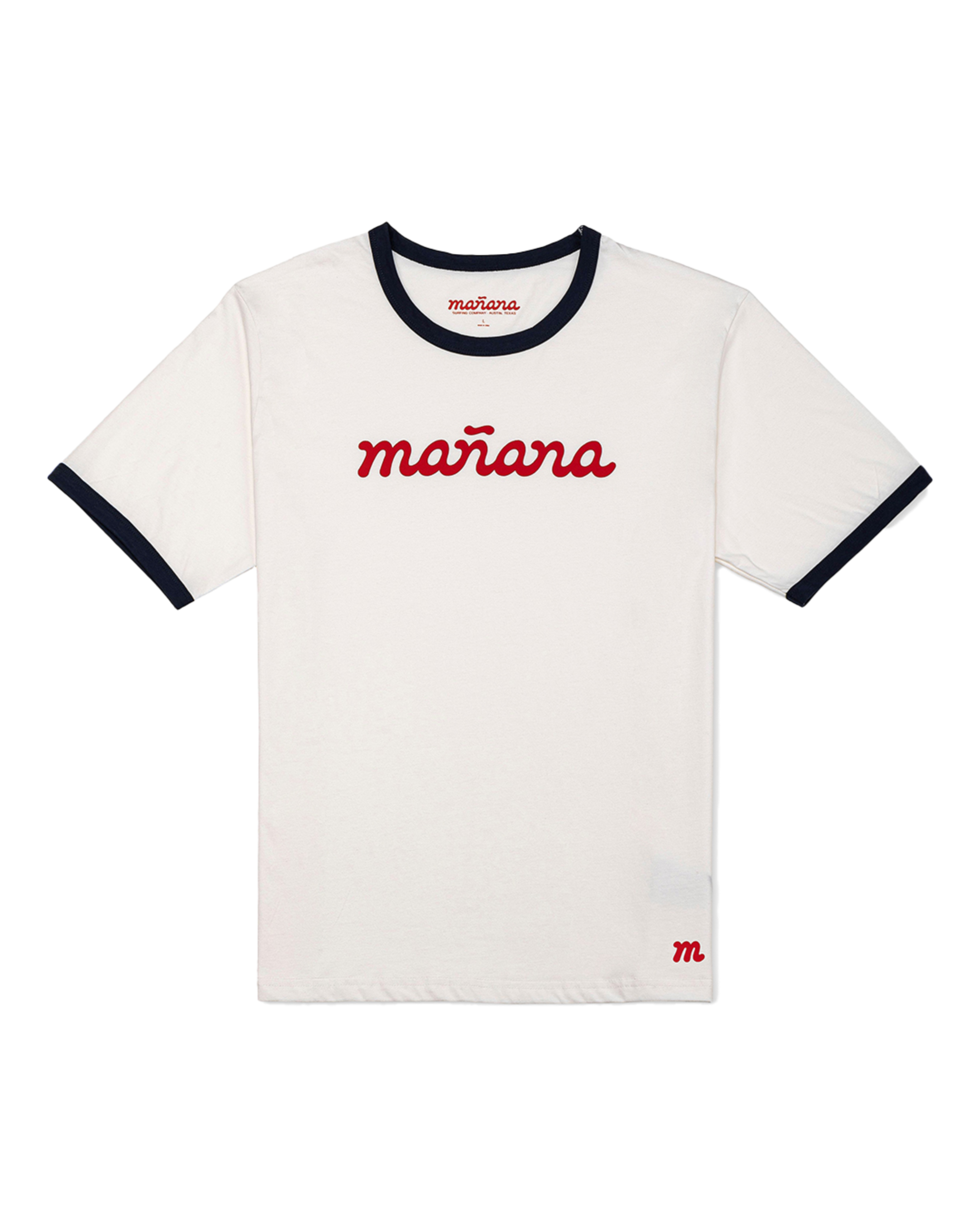 The Classic Logo Ringer - White/Blue
