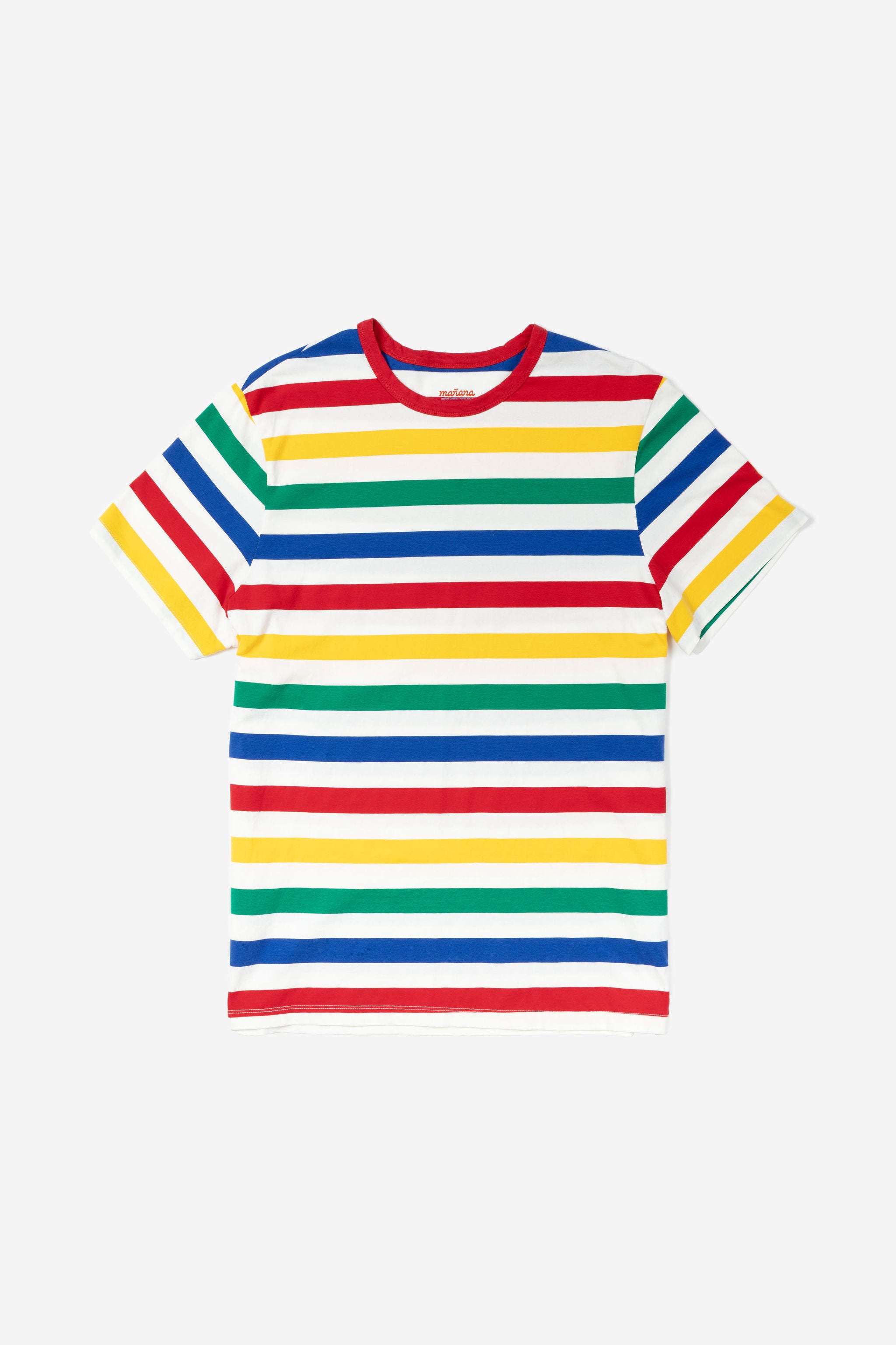 Premium Vector  Vector of a colorful rainbow striped t shirt