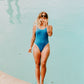 The Lake Austin One Piece - Lake Green / Swedish Blue