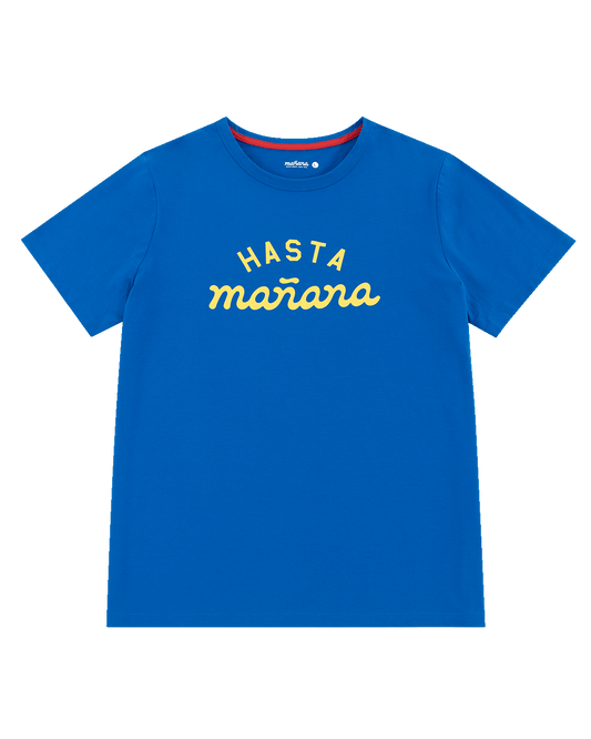 Hasta Manana Tee - Blue / Yellow