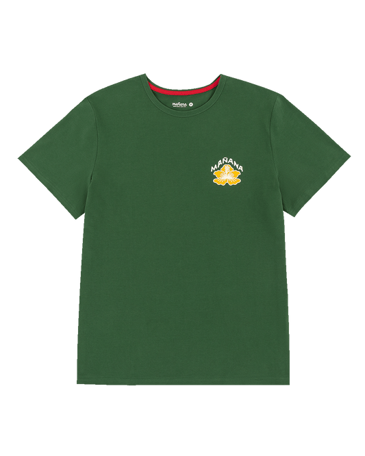 Hibiscus Badge Tee - Green