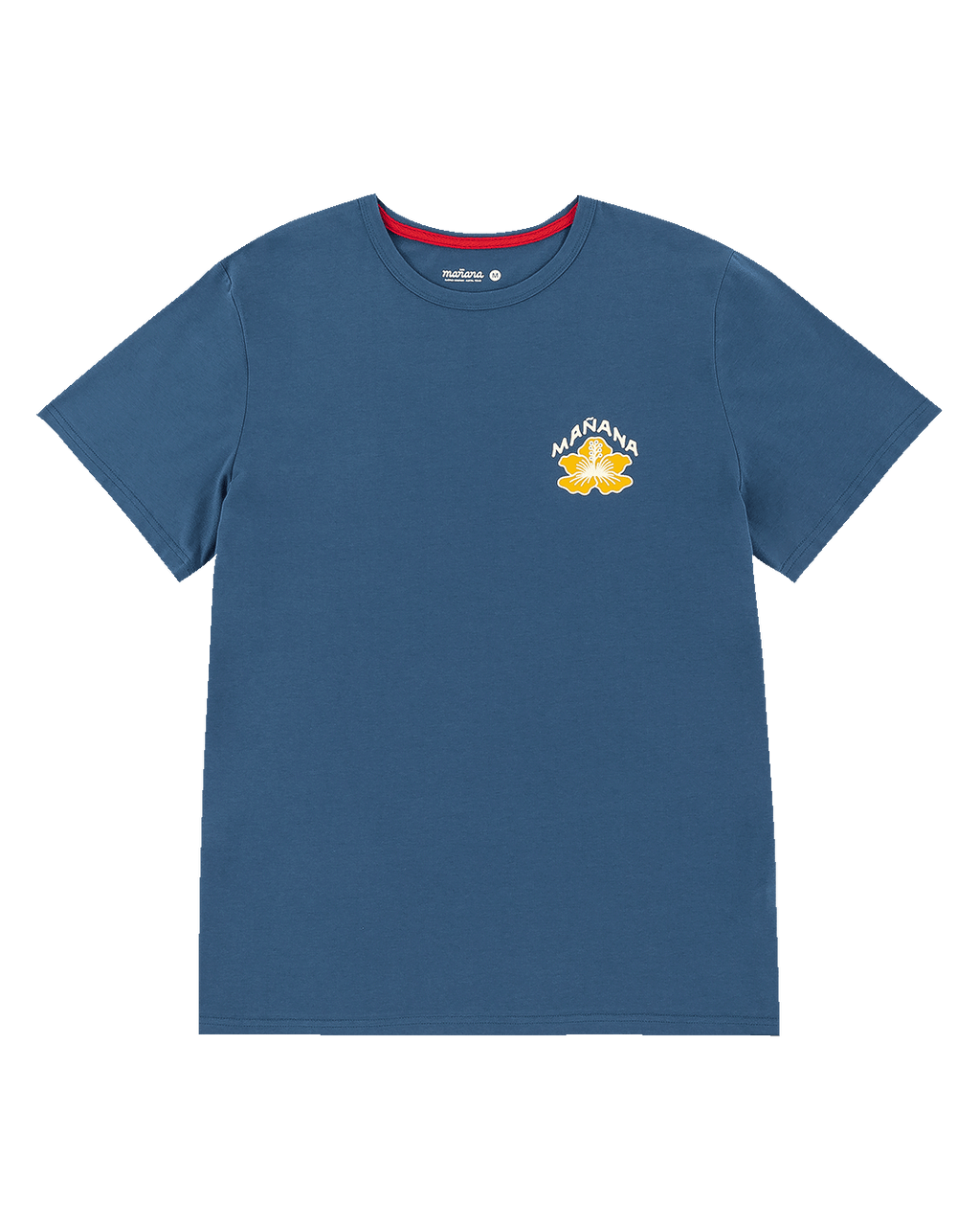 Hibiscus Badge Tee - Blue