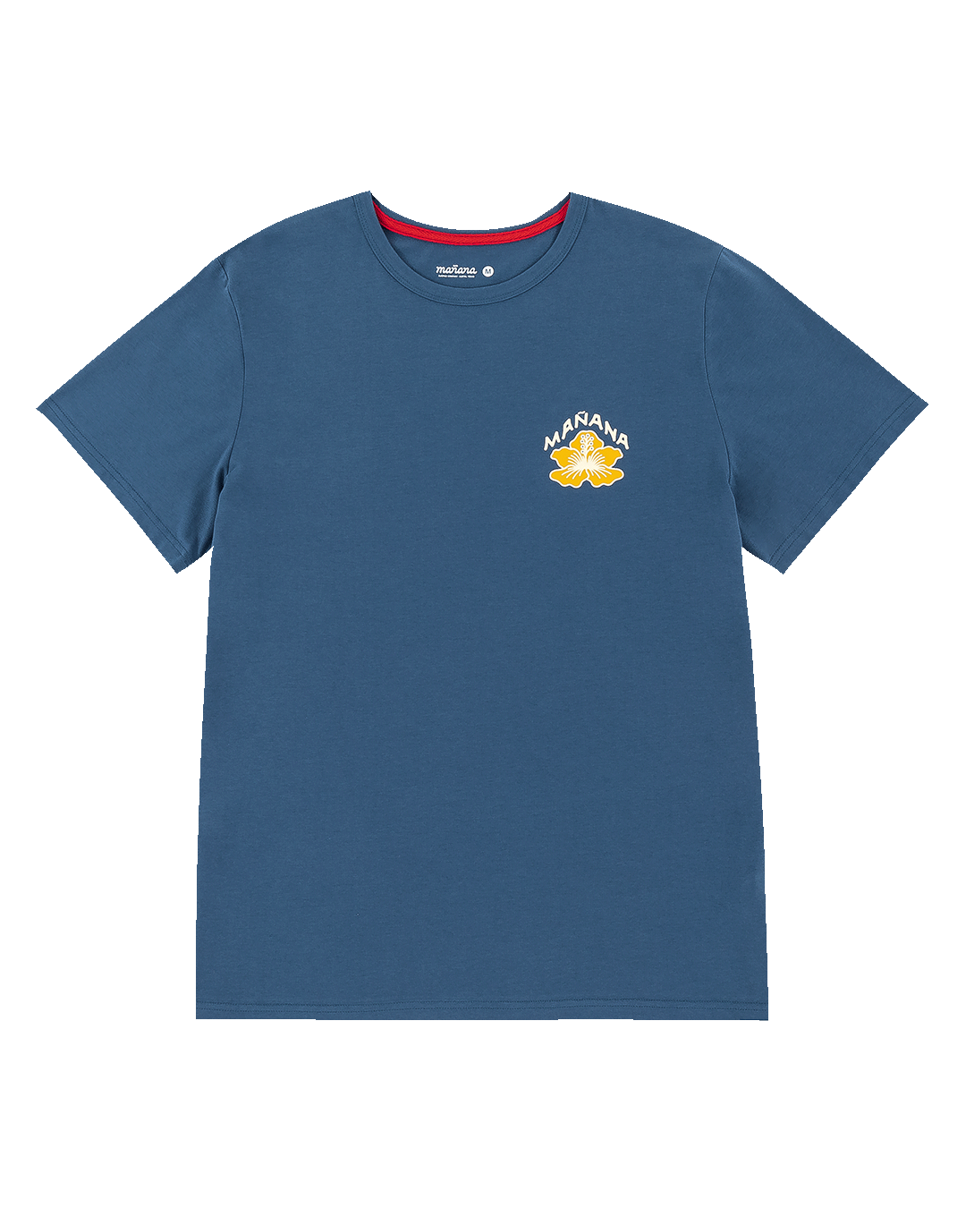 Hibiscus Badge Tee - Blue