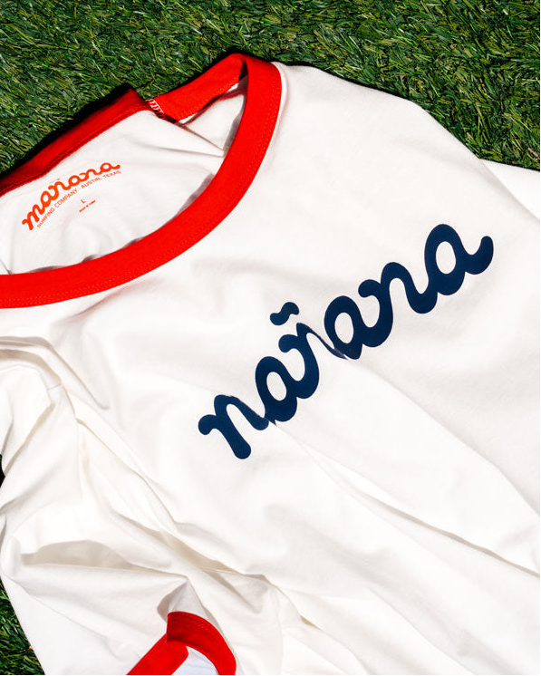 The Classic Logo Ringer - White/Red