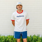 The Classic Logo Ringer - White/Red
