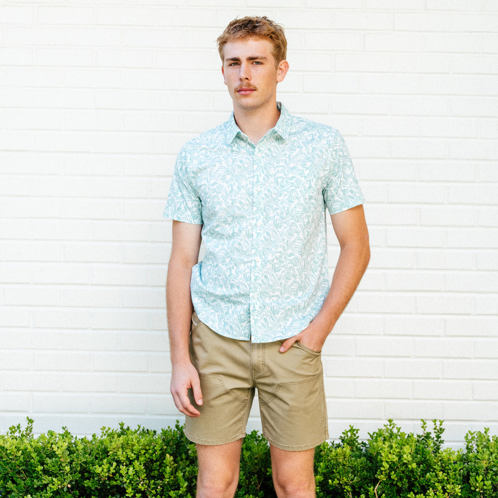 The Breeze Button Up - Geo Print
