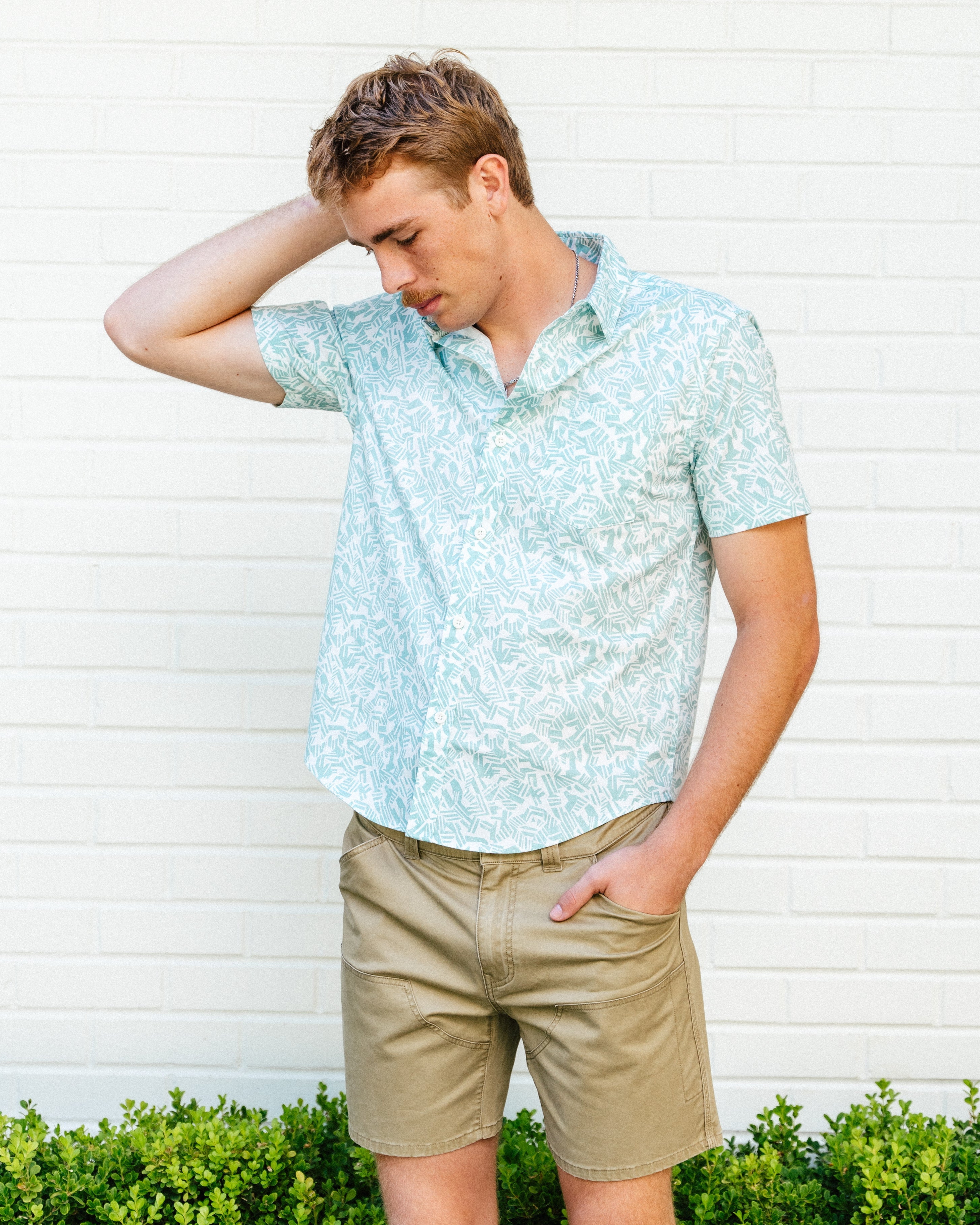 The Breeze Button Up - Geo Print