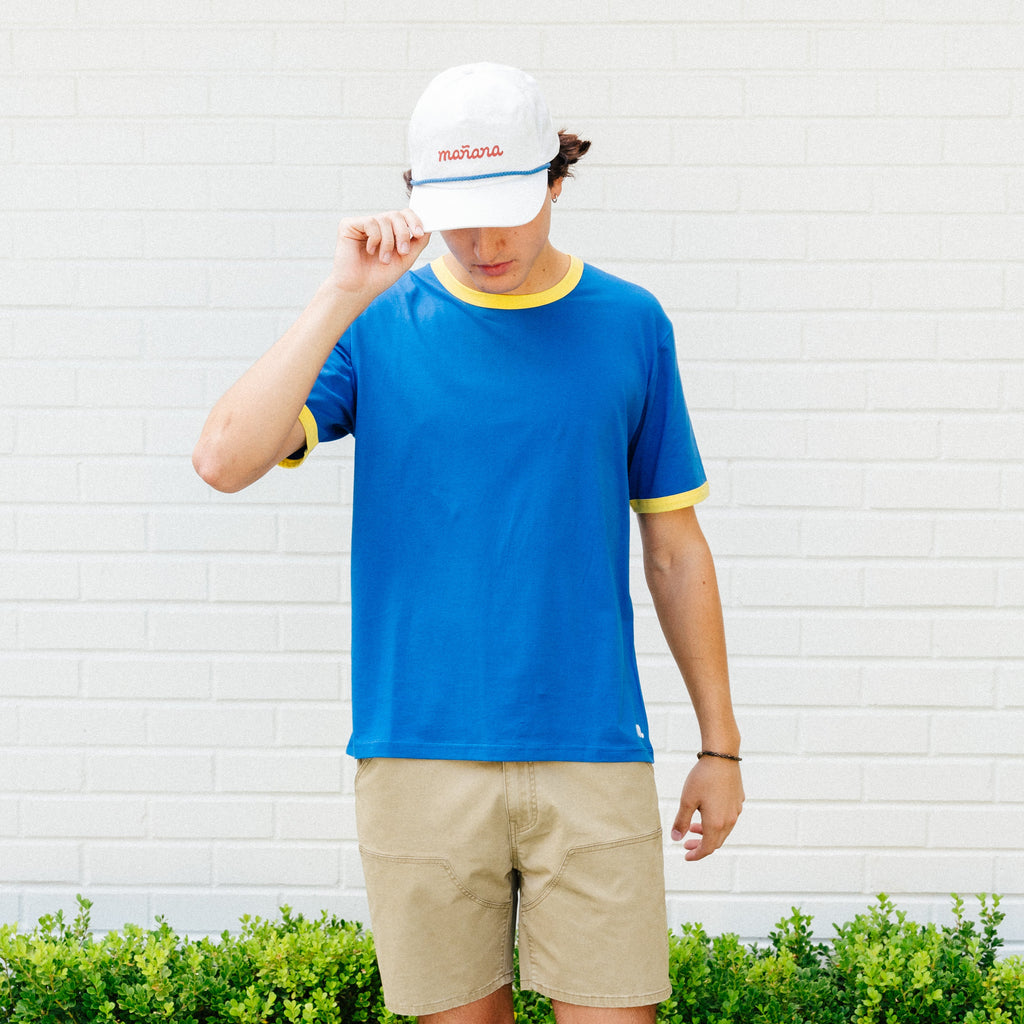 The Classic Ringer Tee - Blue
