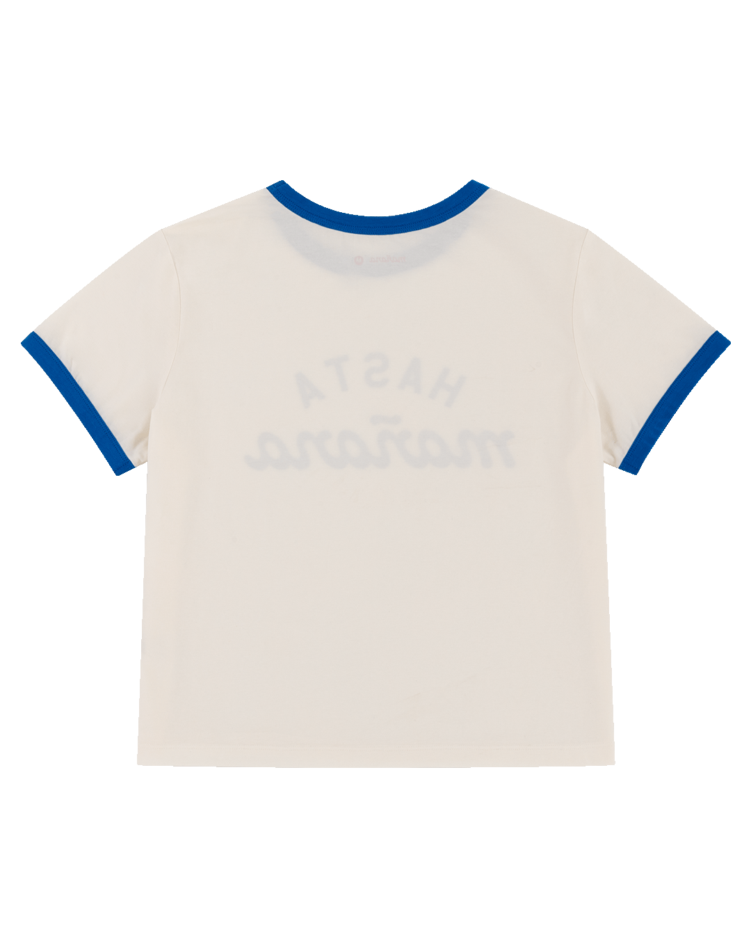 Hasta Manana Cropped Tee - White / Blue