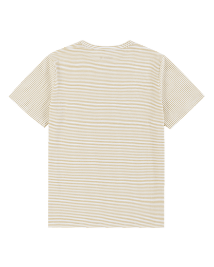 Striped Tee - White/Yellow