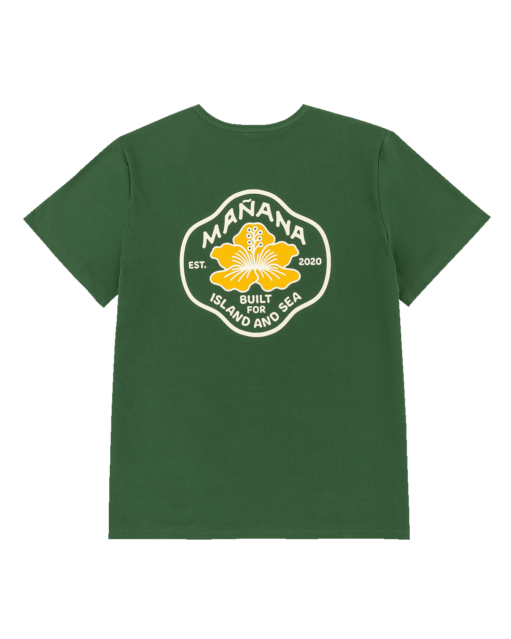 Hibiscus Badge Tee - Green