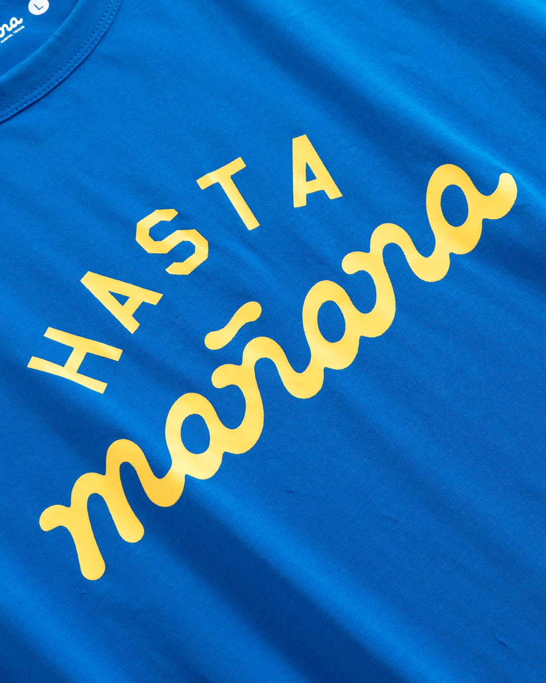 Hasta Manana Tee - Blue / Yellow