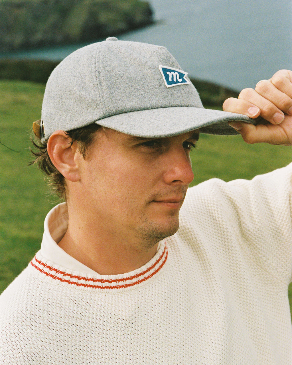 Wool Pennant Hat - Gray
