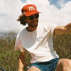 Mesh Back "M" Trucker - Red