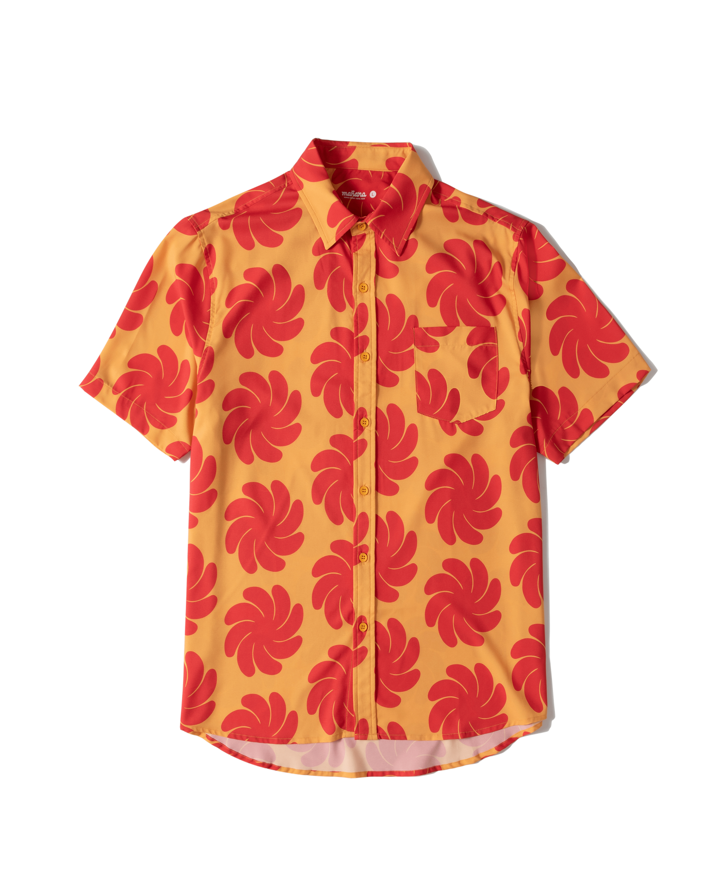 Manana x Ski Shores - Red Wheel Breeze Button Up