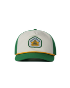 Hibiscus Twill Hat - Off White / Green