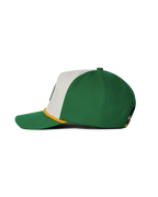 Hibiscus Twill Hat - Off White / Green