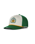 Hibiscus Twill Hat - Off White / Green