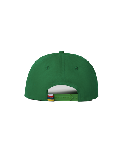 Hibiscus Twill Hat - Off White / Green