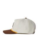 Hibiscus Twill Hat - Off White / Brown