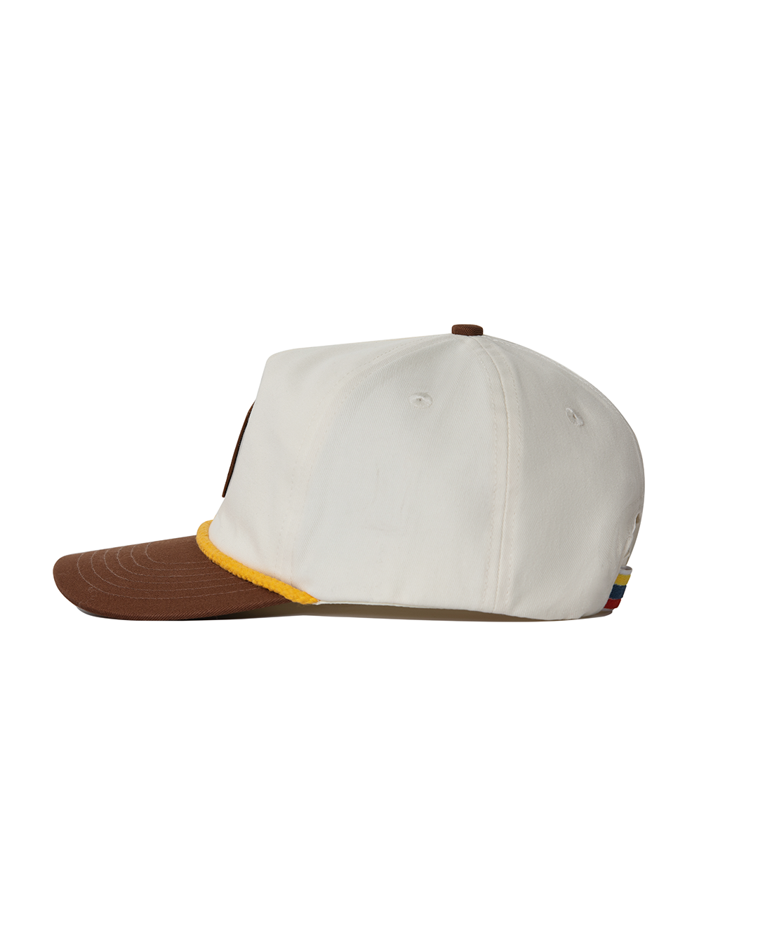 Hibiscus Twill Hat - Off White / Brown