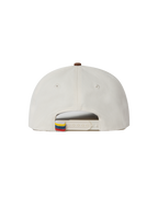 Hibiscus Twill Hat - Off White / Brown