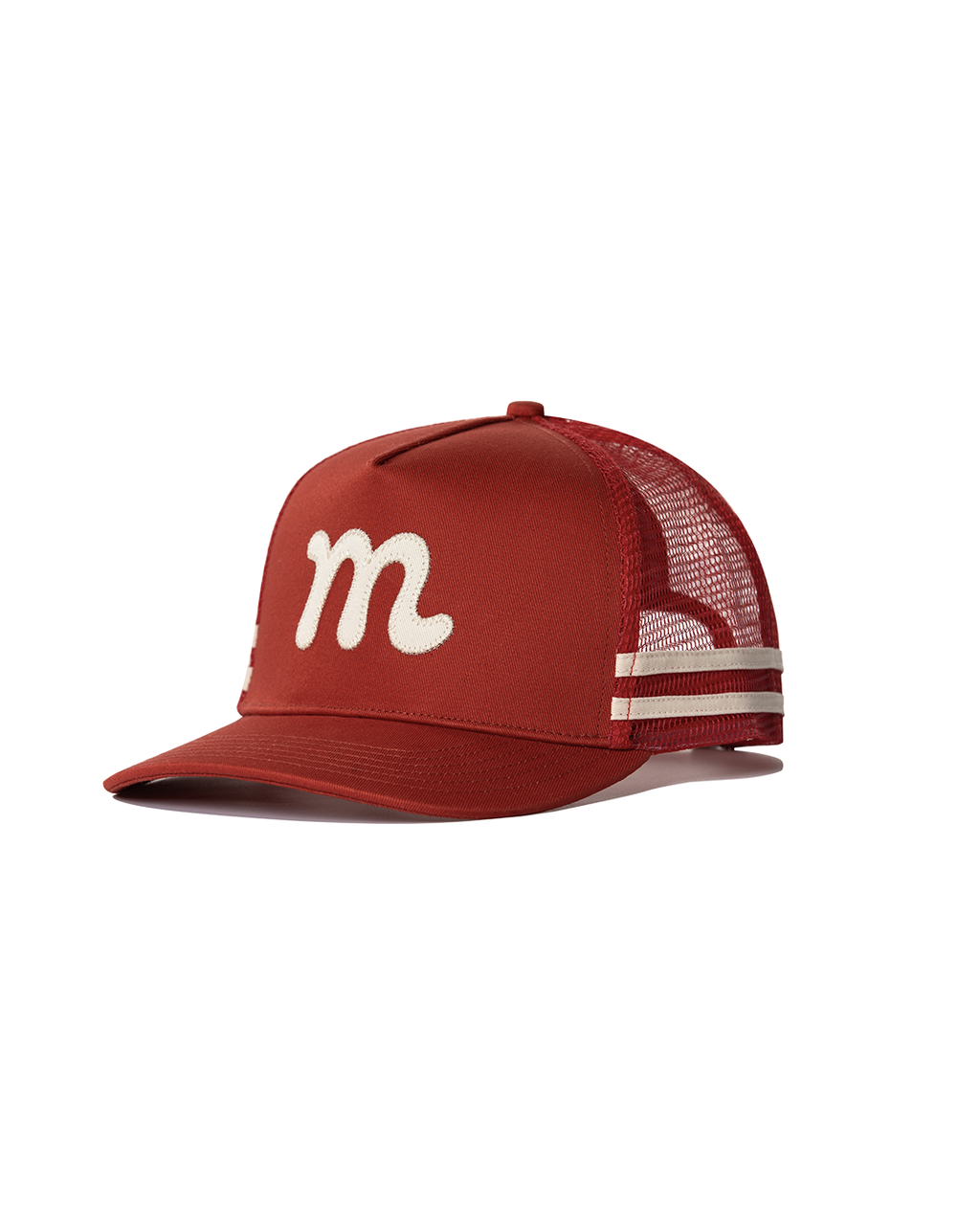 Mesh Back "M" Trucker - Red