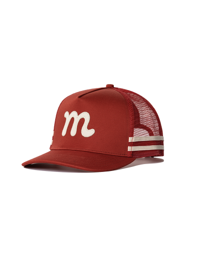 Mesh Back "M" Trucker - Red