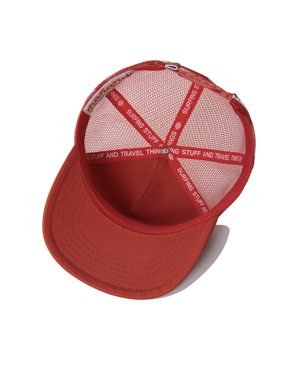 Mesh Back "M" Trucker - Red