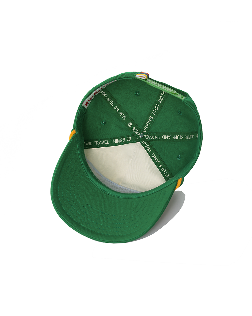 Hibiscus Twill Hat - Off White / Green