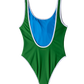 The Lake Austin One Piece - Lake Green / Swedish Blue