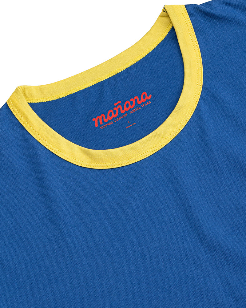 The Classic Ringer Tee - Blue