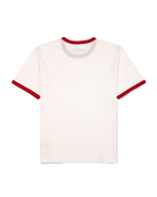 The Classic Ringer Tee - White/Red