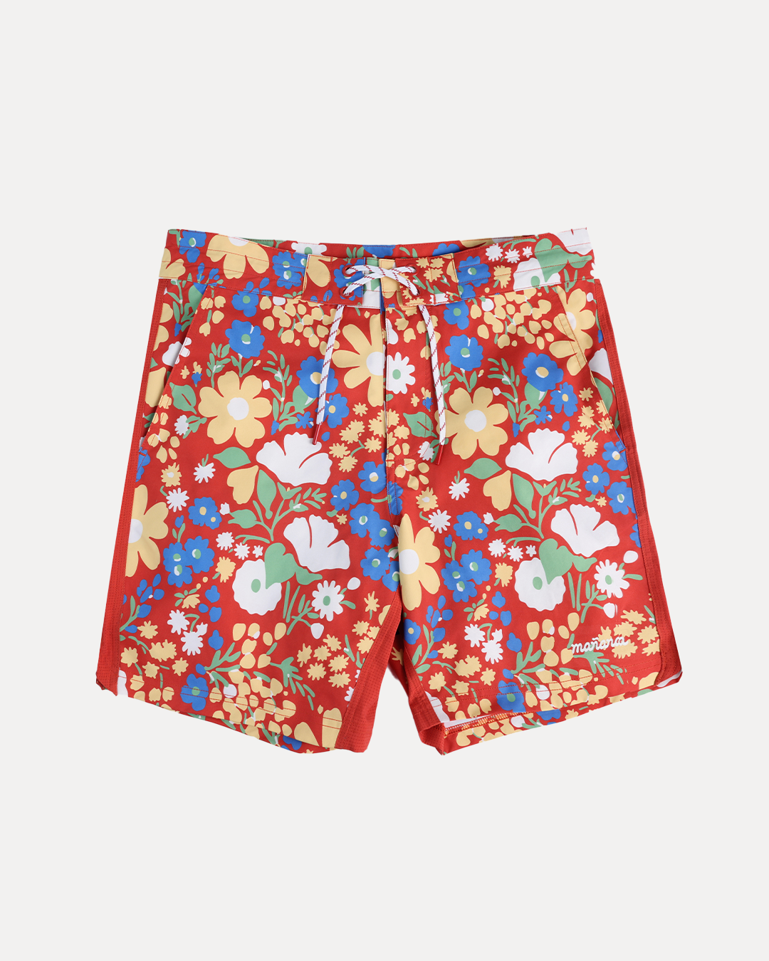 Mañana Board Short - Red Floral