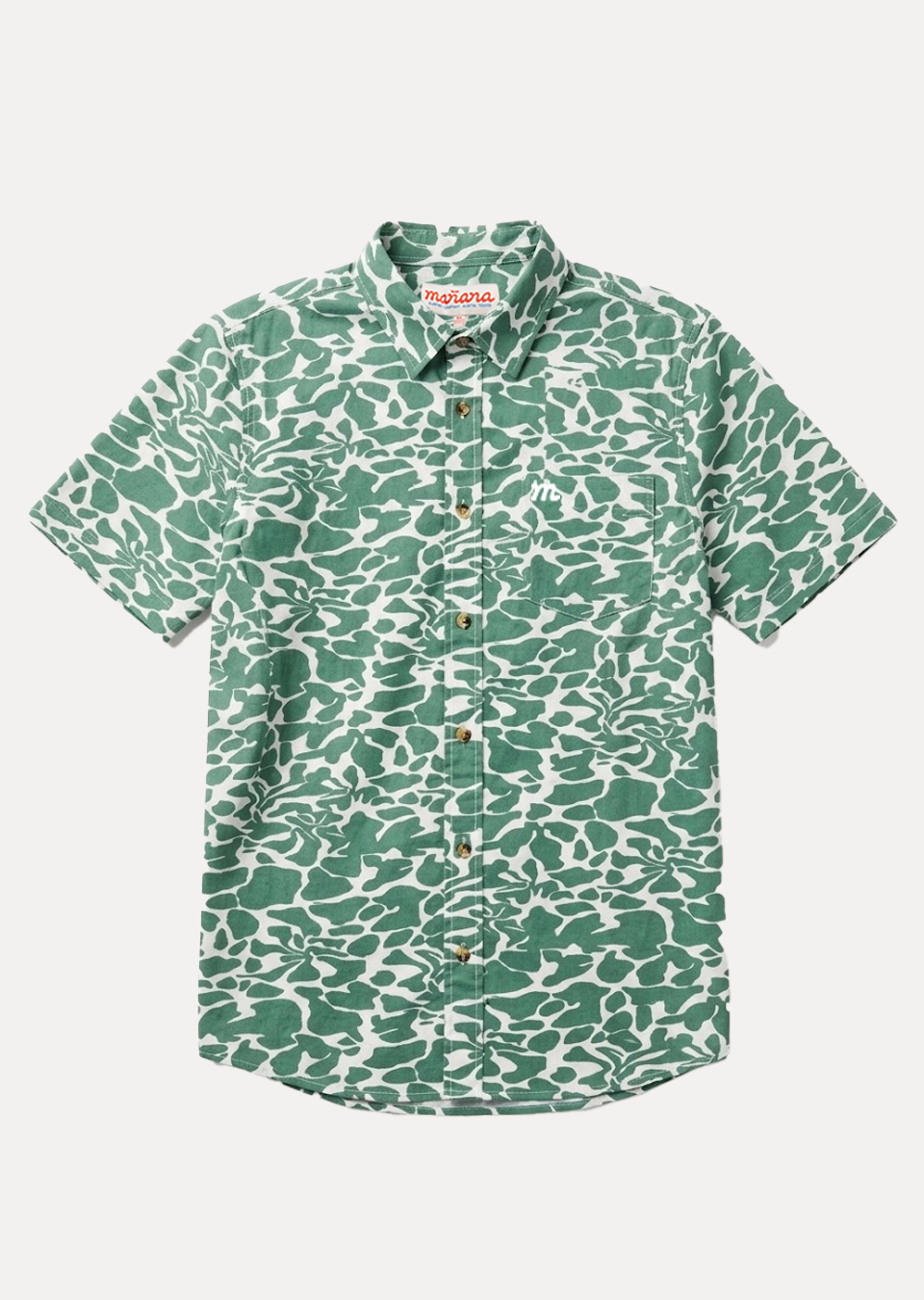 Breeze Button Up - Green Floral