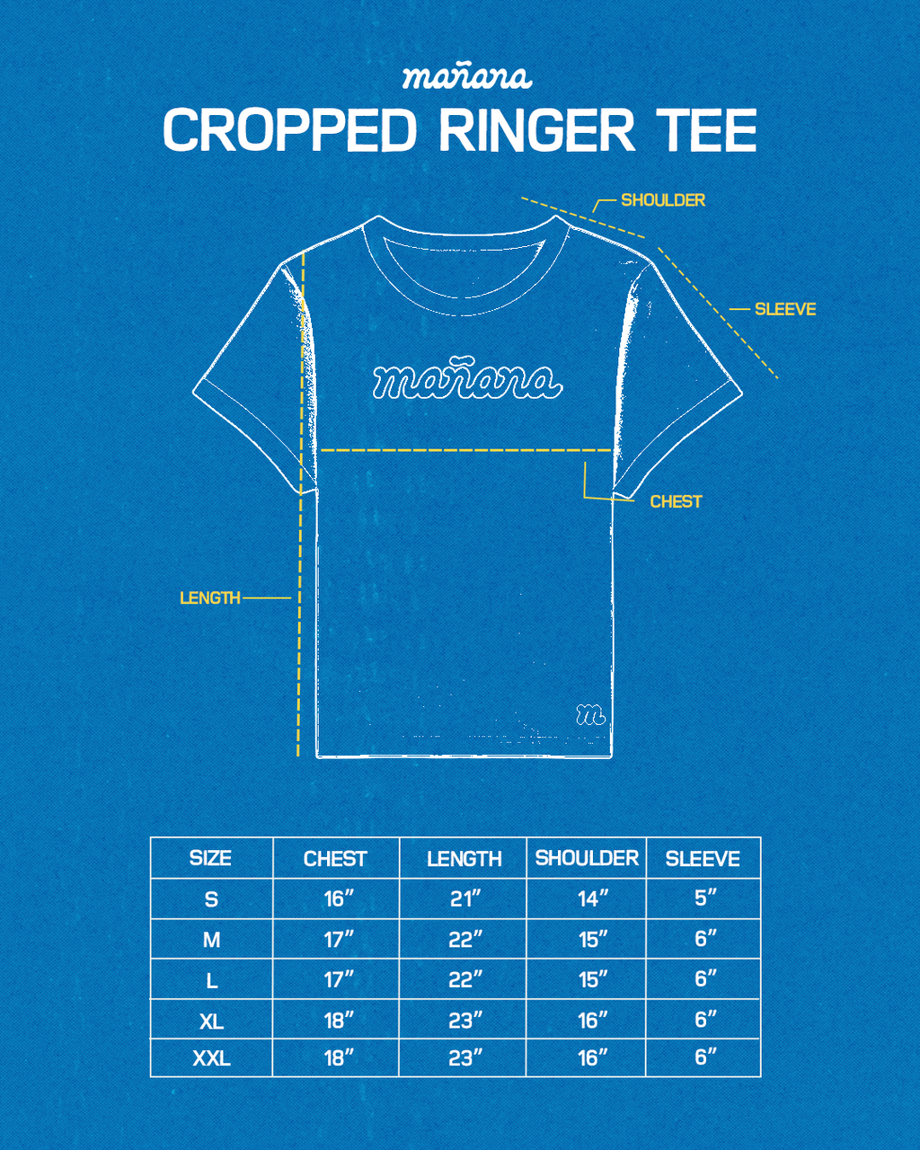 Cropped Ringer Tee - Red