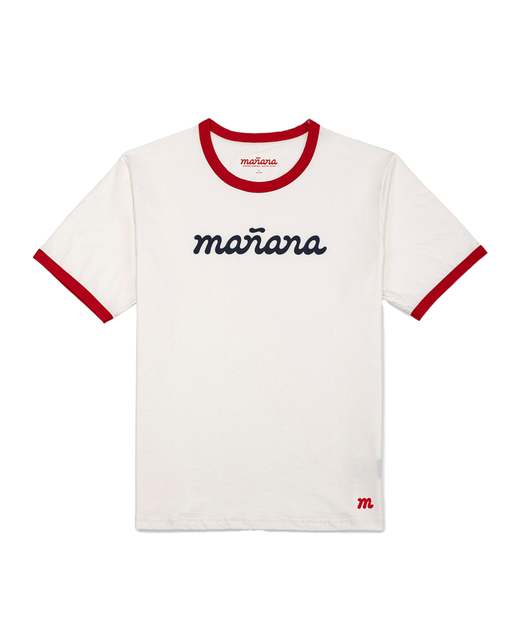 The Classic Logo Ringer - White/Red