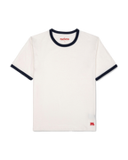 The Classic Ringer Tee - White/Blue