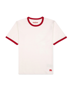 The Classic Ringer Tee - White/Red