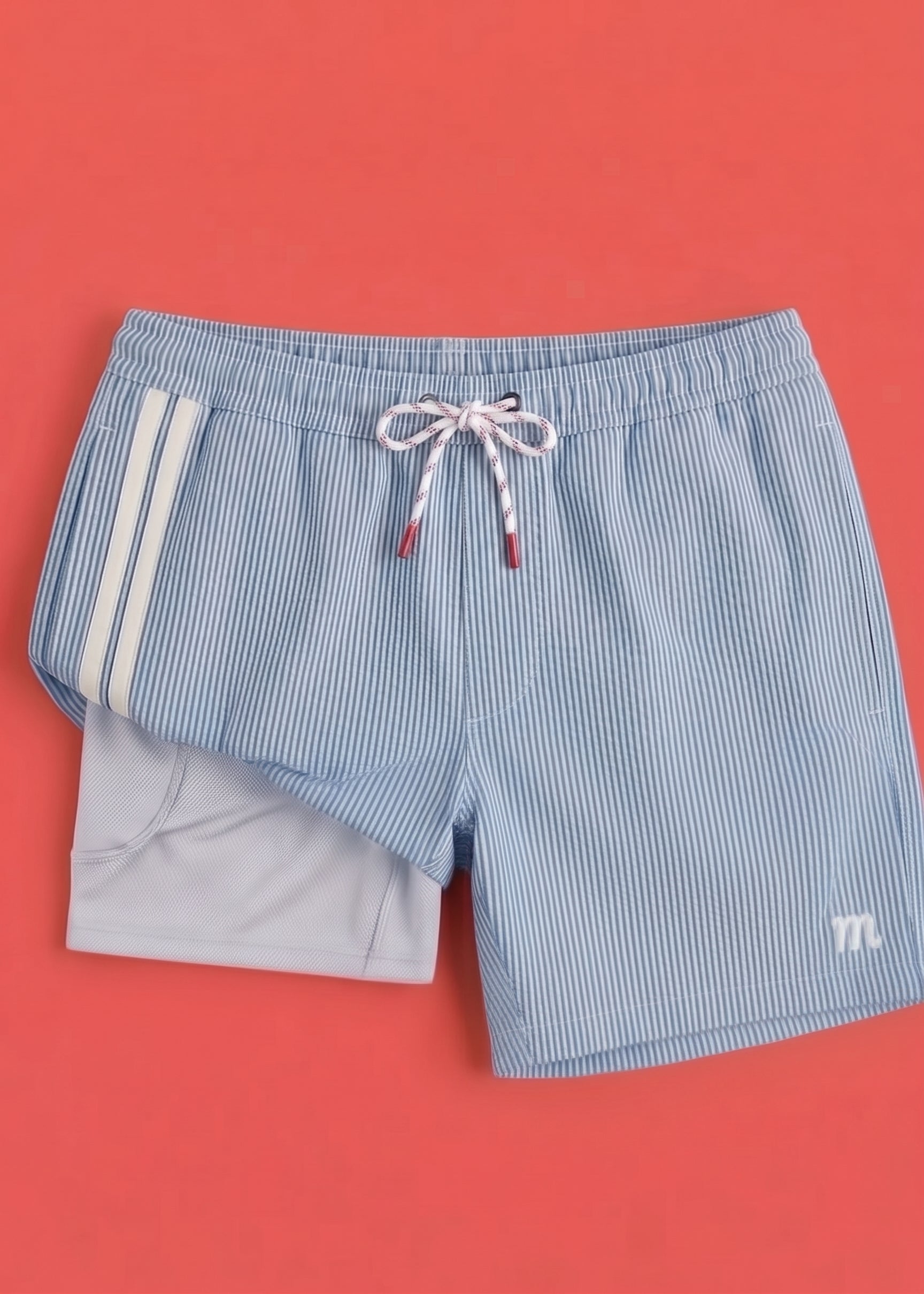 Seersucker Shorts - Blue