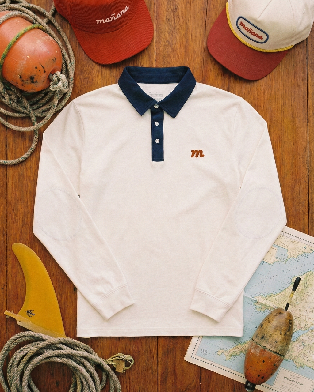 The Rugby Shirt - Off White/Navy