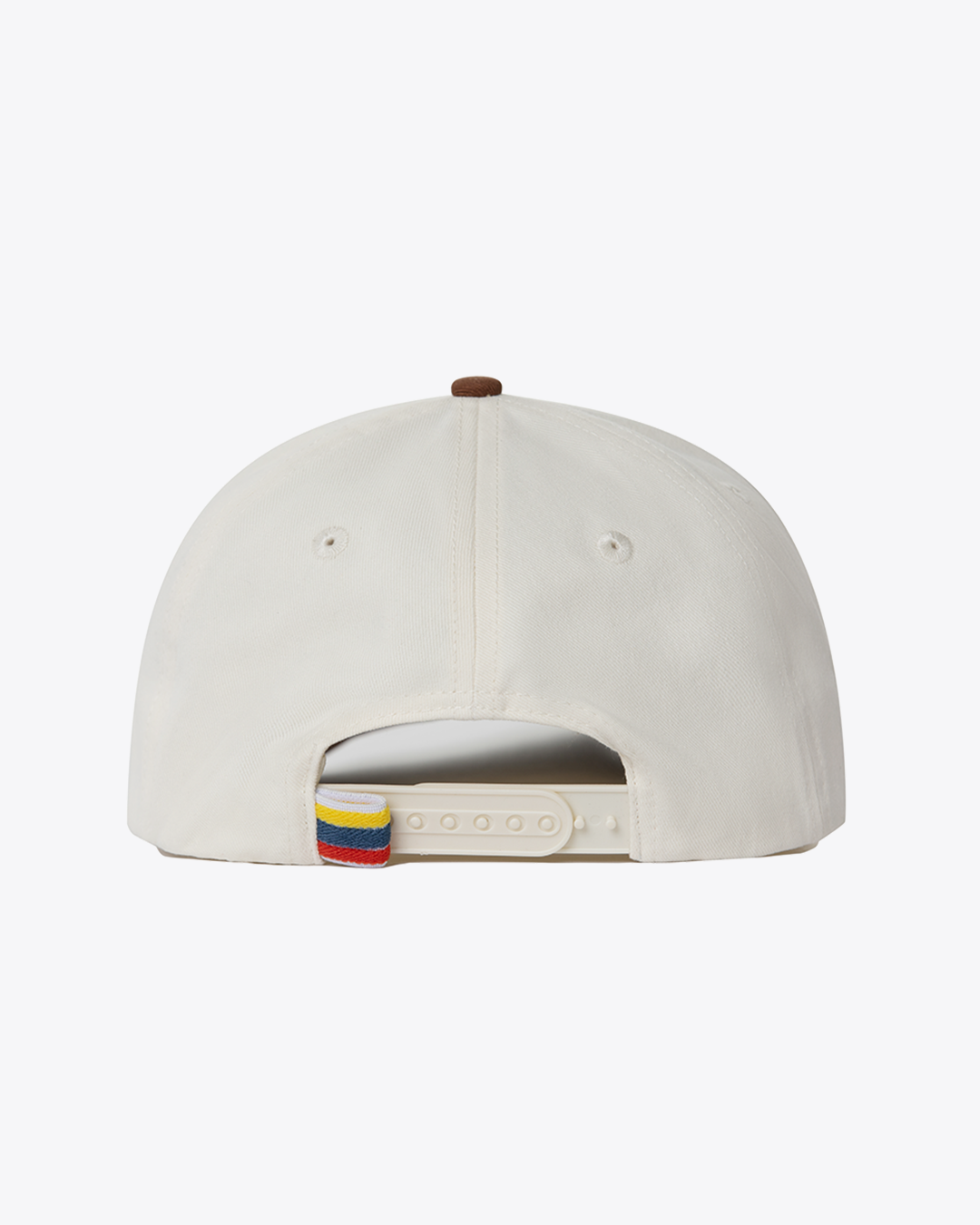 Hibiscus Twill Hat - Off White / Brown