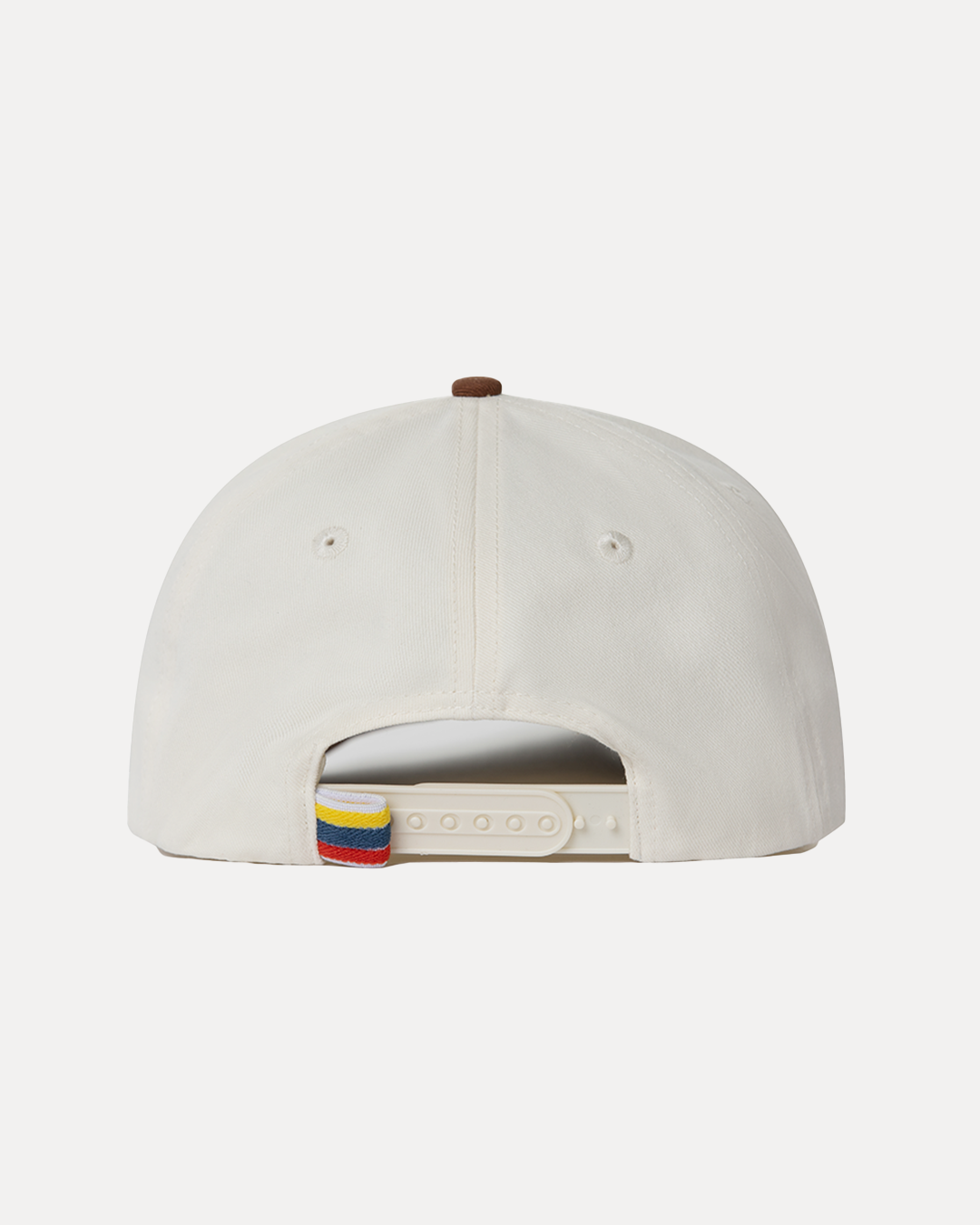 Hibiscus Twill Hat - Off White / Brown