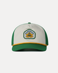 Hibiscus Twill Hat - Off White / Green