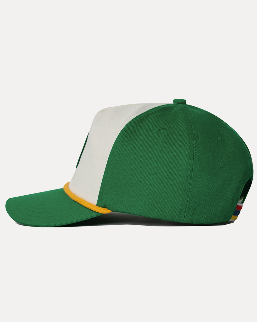 Hibiscus Twill Hat - Off White / Green