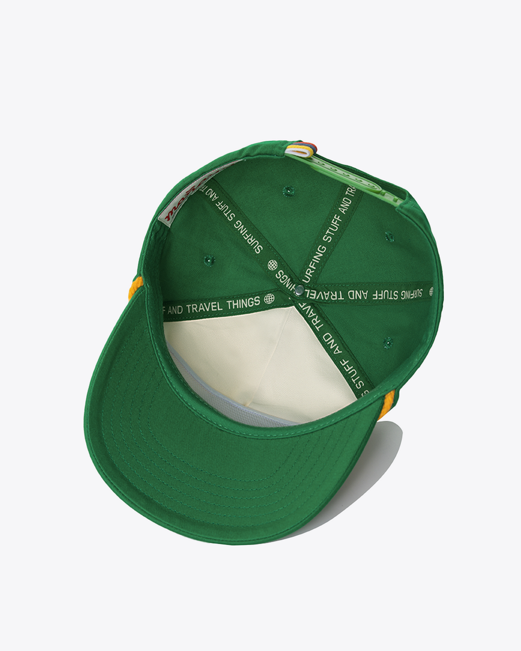 Hibiscus Twill Hat - Off White / Green