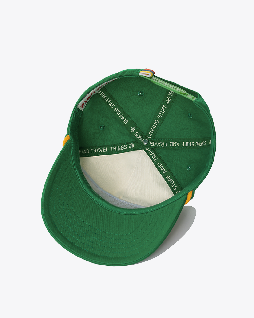Hibiscus Twill Hat - Off White / Green