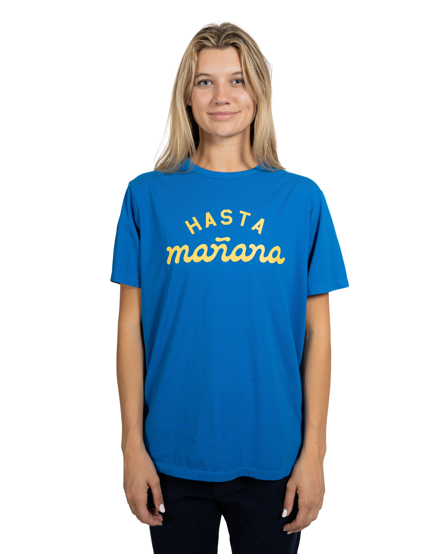 Hasta Manana Tee - Blue / Yellow