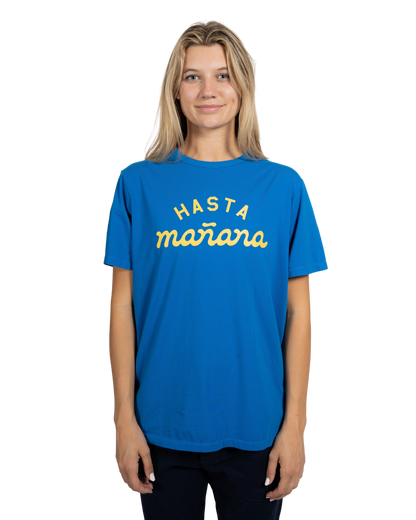 Hasta Manana Tee - Blue / Yellow