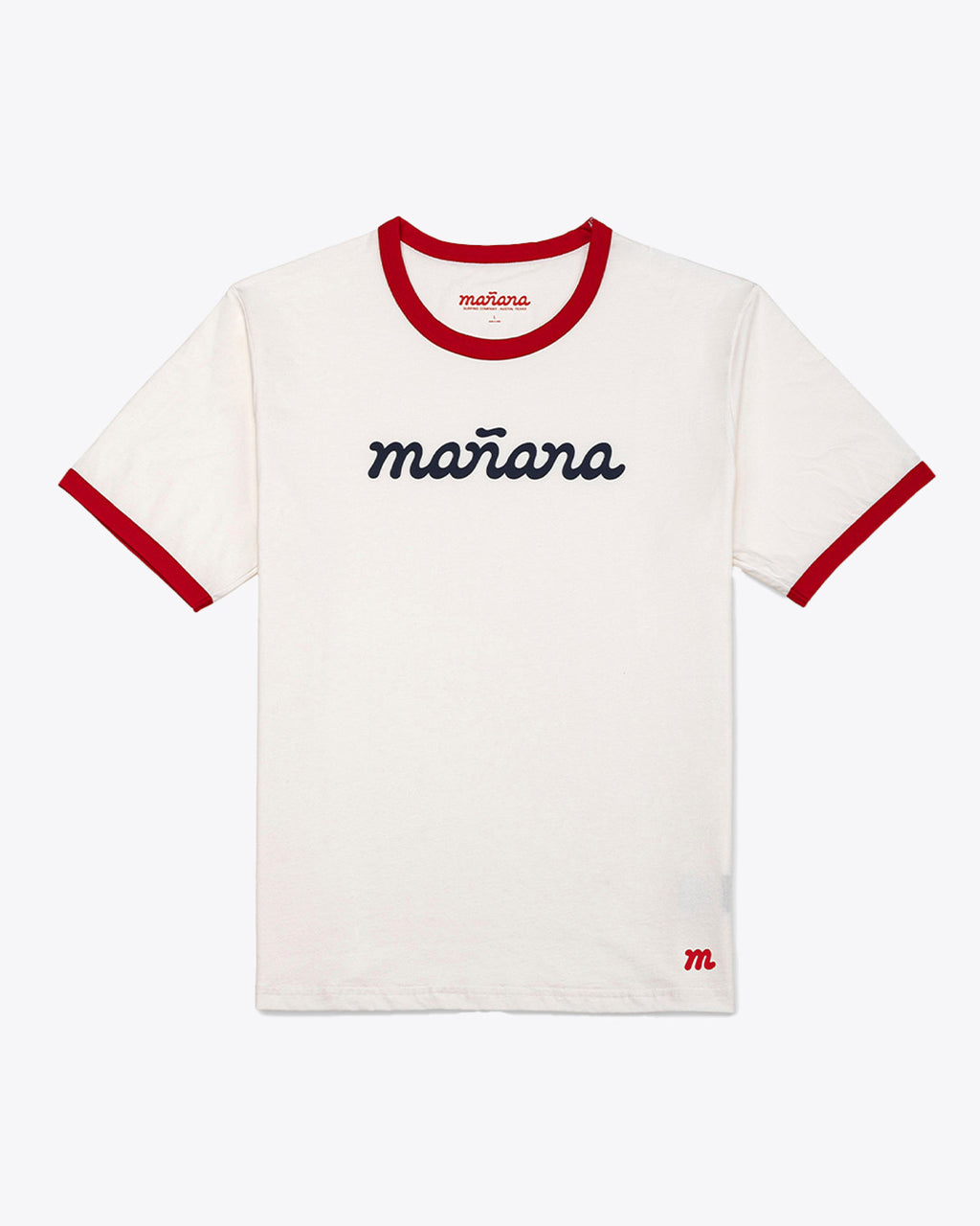 The Classic Logo Ringer - White/Red